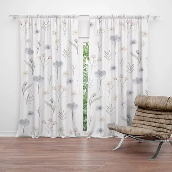 Závěs Sablio Závěsy Jemné květy: 2ks 140x250cm