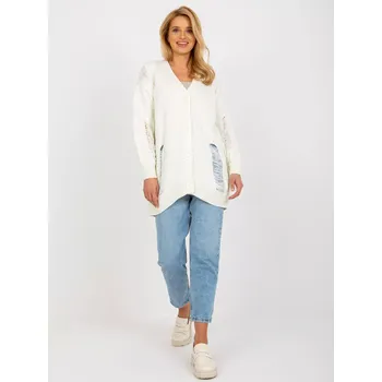 Dámský svetr Kardigan LC SW 8042.71 ecru - FPrice jedna velikost