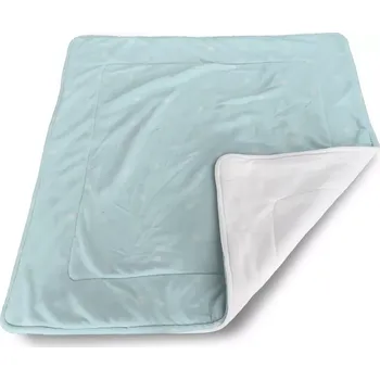 Dětská deka Sablio Dětská deka pro miminko Tečky na bledě modré - 80x100 cm