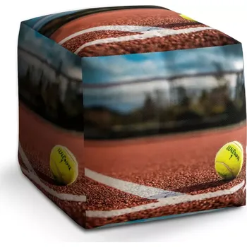 Taburet Sablio Taburet Kostka Tennis: 40x40x40 cm - Sablio