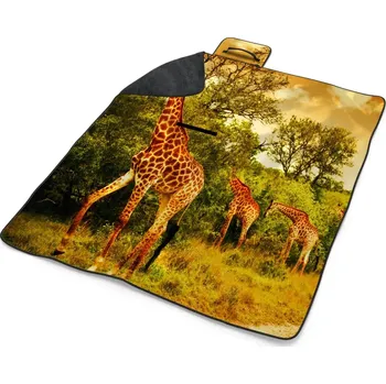 deka Sablio Plážová deka Žirafy: 200x140 cm