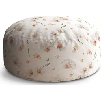 Taburet Sablio Taburet Circle Bílá orchidej: 38x48 cm