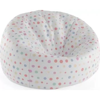 Sedací pytel Sablio Sedací vak Cocoon Různě barevné puntíky - 115 x 75 cm x 45 cm - Sablio