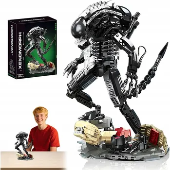 ostatní stavebnice STAVEBNICE 882 DÍLKŮ XENOMORF ALIEN MODEL MIMOZEMŠŤAN STAVEBNICE VZDĚLÁVACÍ MIMOZEMŠŤAN