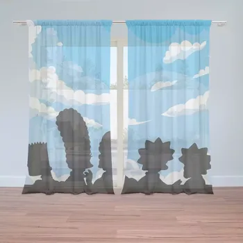 Záclona Sablio Záclony Cartoon 2: 2 ks - 150x250 cm - Sablio