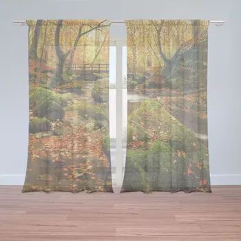 Záclona Sablio Záclony Most v lese: 2 ks - 150x250 cm - Sablio