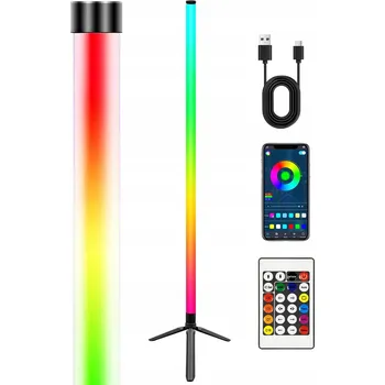Stojací lampa Stojací lampa Bedee RGB LED s integrovaným LED zdrojem 5 W, bílá, černá