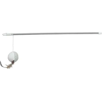 Hračka pro kočku Trixie hrací prut s míčkem a peřím 46 cm