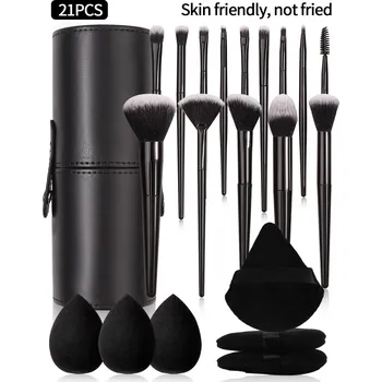 Kosmetický štětec Black makeup štětce sada | kosmetické doplňky - černý