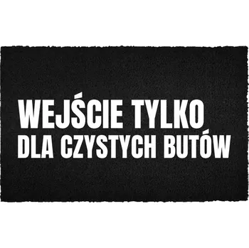 Rohožka VSTUPNÍ ROHOŽKA 40X60CM ČERNÁ KOKOSOVÁ S VTIPEM VSTUP POUZE PRO