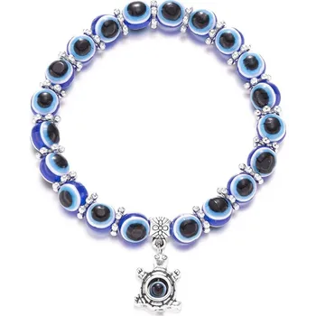 Náramek Turecké oko korálkový náramek unisex | šperk - 5