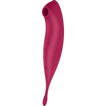 Satisfyer Twirling Pro - chytrý 2v1 vibrátor na klitoris (červený)