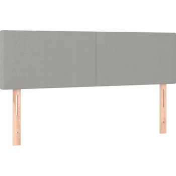 Čelo postele nastavitelné, tmavě šedé, 144x5x78/88 cm, látka
