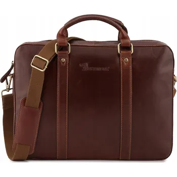 Beltimore taška na notebook z přírodní kůže bez vzoru