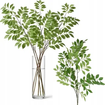 umělá květina Zelené Umělé Listy do Vázy Sada 3 Dekorativních Větví 103 cm