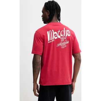 Pánské tričko Bavlněné tričko Napapijri S-SOL NP0A4I13RAQ1 červená 33X, vel. XL