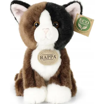 plyšák PLYŠOVÁ HRAČKA SEDÍCÍ KOČKA REALISTICKÁ HNĚDÁ KOČIČKA