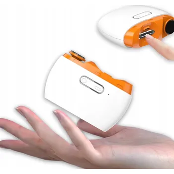 Automatický elektrický zastřihovač a pilník na nehty s LED osvětlením