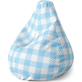 Sedací pytel Sedací vak Pear Čtvercový vzor - Sablio - 70 x 95 x 15 cm