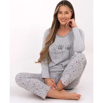 Pánské pyžamo Pyžamo DU PI FP 003.99P šedé 2XL