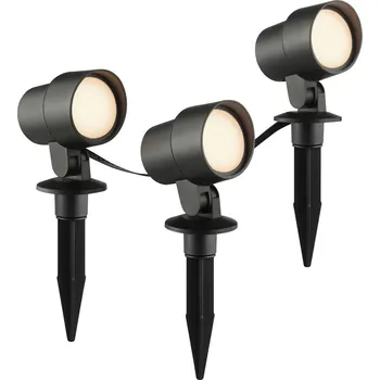 Venkovní osvětlení Brilliant G40911/06 Außenspießleuchte 3er Set zahradní osvětlení Energetická třída (EEK2021): F (A - G) černá