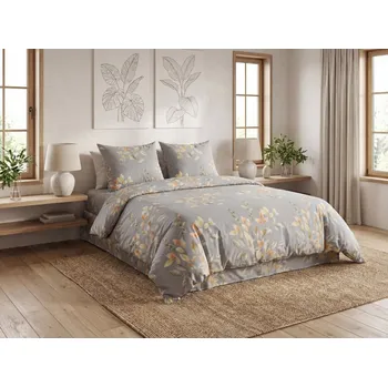 Povlečení Povlečení z mikrovlákna MISTLEAF šedé Rozměr povlečení: 70 x 80 cm | 140 x 200 cm, 140x200 / 70x90 cm