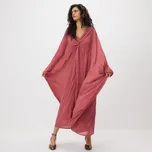 Reserved - Plisované kimono šaty - růžová - 759JC-38X - 759JC-38X-M