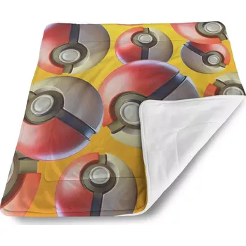 Dětská deka Sablio Dětská deka pro miminko Pokemon ball Pattern - 80x100 cm
