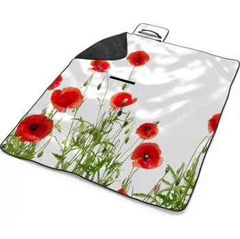 deka Sablio Plážová deka Vlčí máky: 200x140 cm