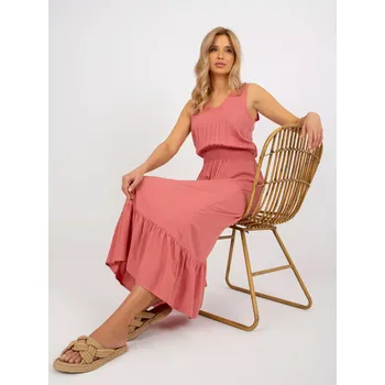 Dámské šaty Šaty D73761R30391A tmavě růžové XS