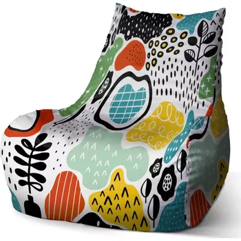 Sedací pytel Sedací vak Bean Dětské malování - Sablio - 60 x 70 x 70 cm