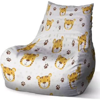 Sedací pytel Sedací vak Bean Tygřík - Sablio - 60 x 70 x 70 cm