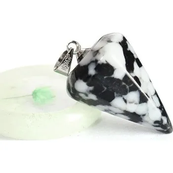 Přívěsek Křišťálový kuželový přívěsek z kamene | komponent na výrobu šperků - XHSS