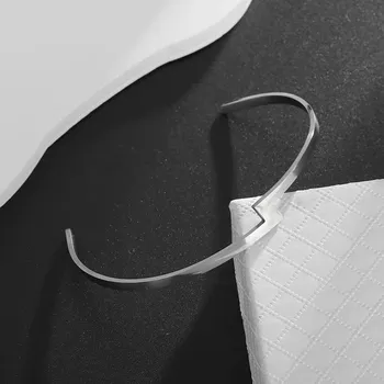 Náramek Vintage široký otevřený unisex náramek | šperk - AL21409-Stříbrná