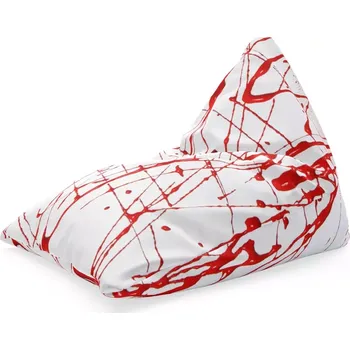 Sedací pytel Sablio Sedací vak Triangl Krvavé cákance: 120 x 100 x 100 cm - Sablio