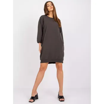 Dámské šaty Šaty RV SK 6839.95 tmavá khaki L/XL