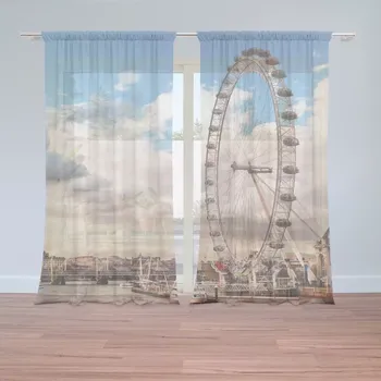Záclona Sablio Záclony London eye: 2 ks - 150x250 cm - Sablio