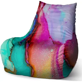 Sedací pytel Sedací vak Bean Barvičky - Sablio - 60 x 70 x 70 cm