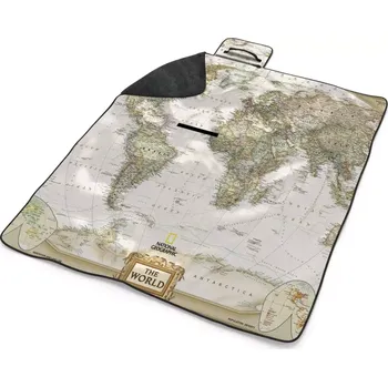 deka Sablio Plážová deka Mapa světa: 200x140 cm