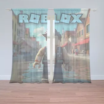 Záclona Sablio Záclony ROBLOX Město: 2ks 150x250cm
