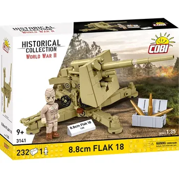 Dětské zboží Německé protiletadlové dělo 8.8 cm Flak 18 COBI 3141 - World War II 1:35