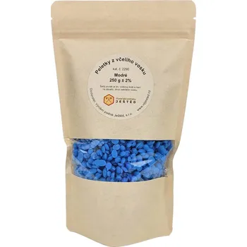 Výtvarná sada Včelí vosk - peletky modré 250 g