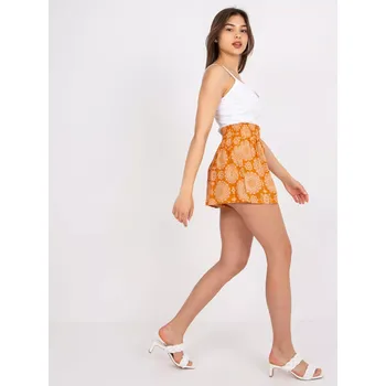 Dámské kraťasy Šortky D73771M62238KA tmavě oranžová XS