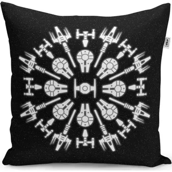 Dekorativní polštářek Dekorační polštář Star Wars Vesmírné lodě - Sablio - 40x40 cm