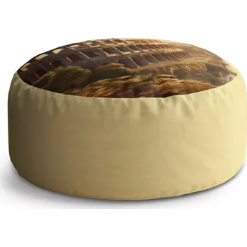Taburet Sablio Kulatý taburet Circle Řím Koloseum Historic: 38x48 cm - Sablio
