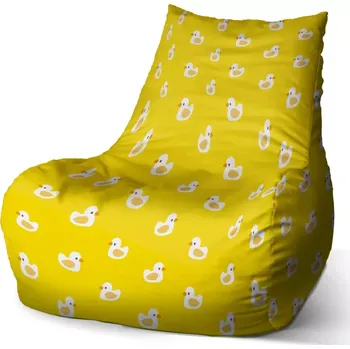 Sedací pytel Sedací vak Bean Bílé kachničky - Sablio - 60 x 70 x 70 cm