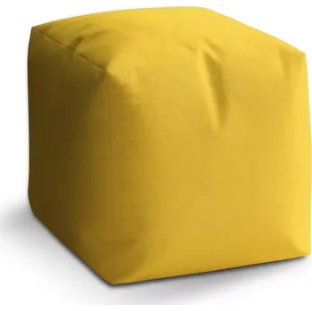 Taburet Sablio Taburet Kostka Žlutá 3: 40x40x40 cm - Sablio