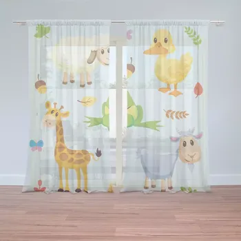 Záclona Sablio Záclony Zvířátka 3: 2 ks - 150x250 cm - Sablio