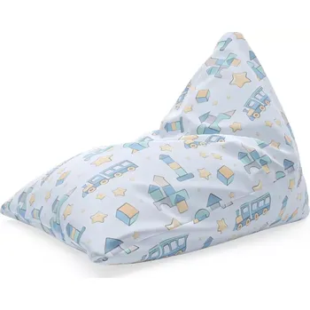 Sedací pytel Sablio Sedací vak Triangl Stavebnice a vláčky: 120 x 100 x 100 cm - Sablio