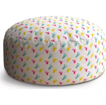 Taburet Sablio Kulatý taburet Circle Obtisk nožiček: 38x48 cm - Sablio